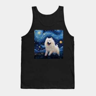 Samoyed Night oil painitng Tank Top